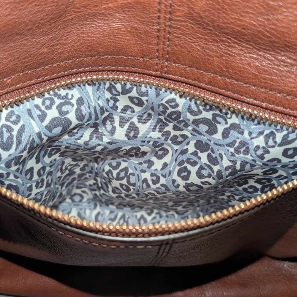 Leather Shoulder Bag in Brown - Picture 10 of 11